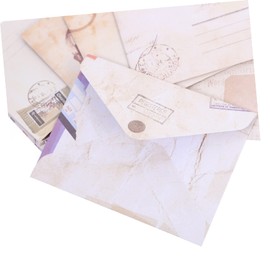 Angoily 60Pcs Retro Mini Envelopes for Invitations Cards Letters Vintage Tiny Paper Envelopes High Class Craftsmanship for Parties Events