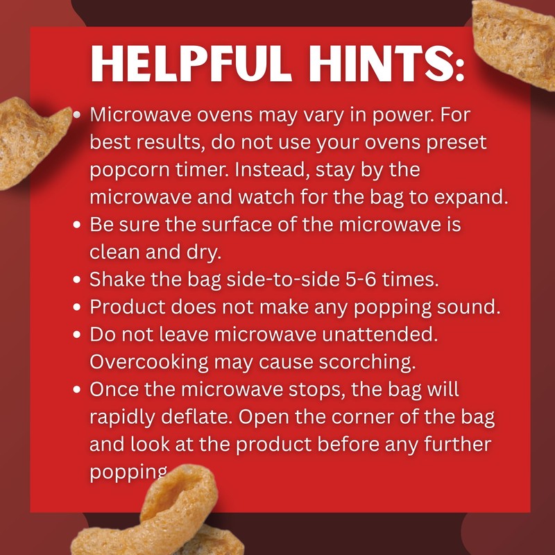 Lowrey's Bacon Curls Microwave Pork Rinds (Chicharrones), Hot & Spicy,