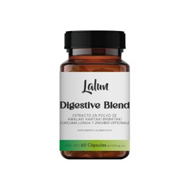 Blend de Adaptogenos Digestivo | Extracto Orgánico | Mejora Digestión y Absorción de Nutrientes | Reduce la Acidez Estomacal | Mejora la Circulación | Purifica el Colon | Lalun Organic | 60 Cápsulas de 500 mg. c/u