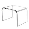 Tmoicer Kids' Step Stool 9'' Acrylic Transparent Step Stool Strong