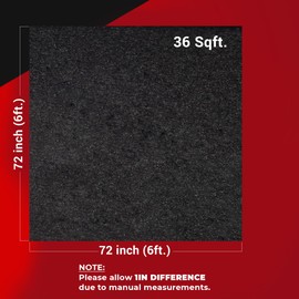 Bbox Black Carpet Non-Woven Fabric | Length: 72 inch (6 ft.), Width: 72 inch (6 ft.) | for Speaker Sub Box Carpet Home, Auto, RV, Boat, Marine, Truck & Car Trunk Liner