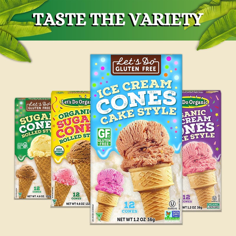 Lets Do Gluten Free Ice Cream Cones - Sugar Cones