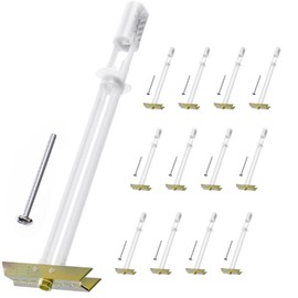 Drywall Anchor with Included Bolts for 3/16”-24, Heavy Duty Hollow Drywall Anchors for TV Mounting Kit, Strong Hollow Wall Anchors Holds up to 240lbs Each in 1/2” Drywall, 12 Packs