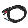 3.5mm Stereo Male to Dual 2 XLR Male Plug Connector