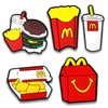 Zanerolan Fast Food Shoe Decoration Charms for Clog, Hamburger French