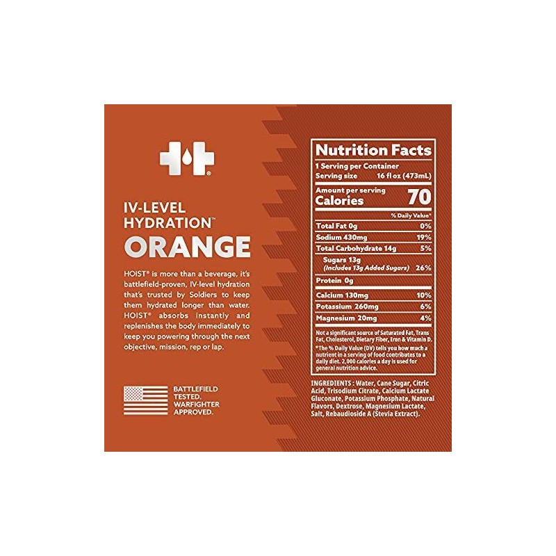 Hoist Premium Hydration Isotonic Electrolyte Drink, Powerful IV-Level Hydrati...