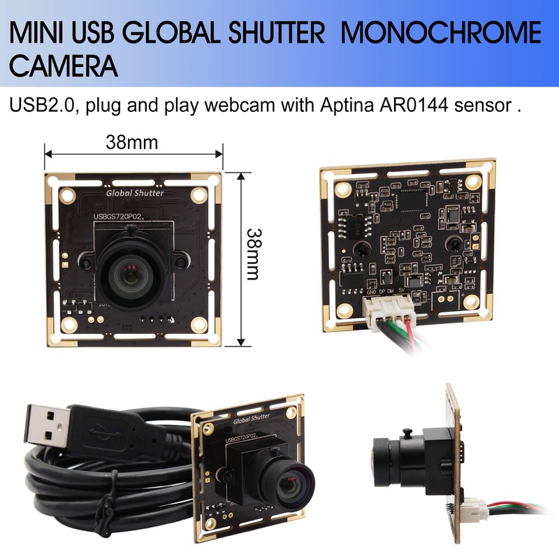 IFWATER Global Shutter USB Camera Module 720P 60fps High Speed