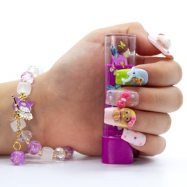 Glam Lux 110 Beauty Neon Magic Mood Color Changing Lipstick Clear to Pink Shade Magic Cute Butterfly Design Long Lasting Moisturizing Suitable for Girls, Teens, Women Novelty Party Favors Gifts