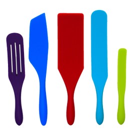 Mad Hungry 5 Piece Spurtle Nonstick Silicone Set, Multicolor