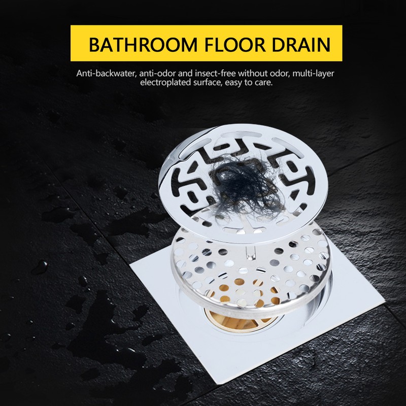 Stainless Steel Chrome Plated Floor Drain Anti Odor Insect Resistant