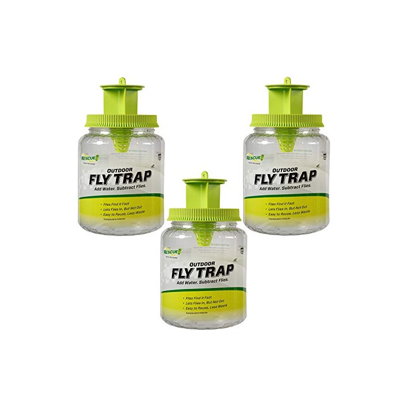 RESCUE! Outdoor Fly Trap - Reusable and Effective Pest Control