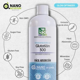 Glutatión Liposomal Kemed Sabor Vainilla 480ml Líquido Sin Gluten                                                                                     