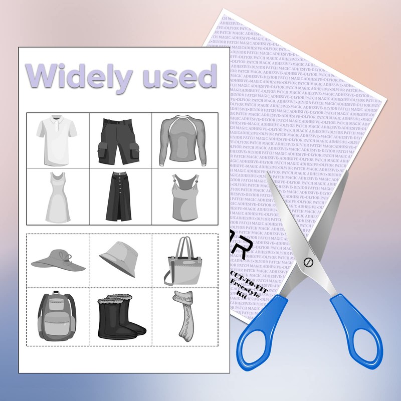 Patch Magic Adhesive, Washable Double-Sided Glue for Iron On Patches