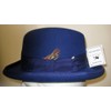 New Mens 100% Wool Royal Blue Godfather Style Homburg Fedora