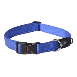 Rogz Utility Extra Large 1-Inch Reflective Lumberjack Dog Collar