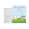 Paper Frenzy Happy Easter Greeting Cards 25 Count, BUNNY WITH