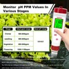 pH Meter for Hydroponic Water,Digital EC ppm Tester for Nutrients,pH