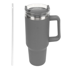 40oz Stainless Steel Vacuum Insulation Water Mug with Handle Straw Keep Drinks Cold Hot Water Bottle Type 4