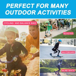 Glaf Toddler Bike Helmet 8-14 Years Old Kids Helmets Boys Girls Multi-Sport Helmet Adjustable Skateboard Cycling Helmet Lightweight 2 Sizes for Toddler to Youth (Black, Medium)