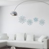Blulu 4 Pcs Metal Wall Decor Bling Crystal Wall Art