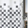 Spirella Anti-Mould Shower Curtain - Anti-Bacterial, Washable, Waterproof, Polyester, "Part"