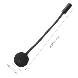 Luz de lectura LED de 3W de LEDMOMO, lámpara de lectura vintage con cabezal flexible, negro, aluminio