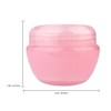 Beauticom 12 Pieces 50G/50ML Pink Frosted Container Jars with Inner