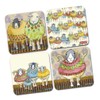 Emma Ball Sheep in Sweaters Set of 4 Coasters