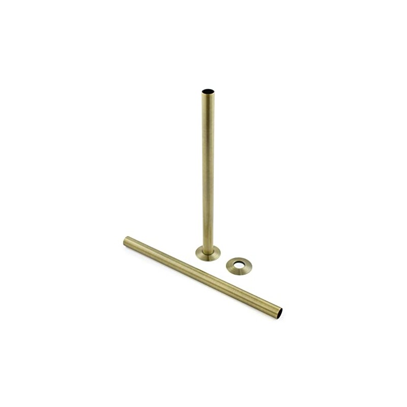 Hot Flow | 300mm Pipe Shroud/Sleeve (Pair) (Antique Brass)