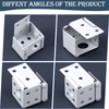 Hotop 6 Pieces 1 Inch Blind Brackets White Profile Box