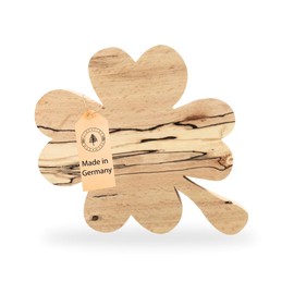 Libertine Woodwork Holz Kleeblatt - Handgefertigter Glücksbringer aus Naturholz, Nachhaltige Dekoartikel, Unikate, Umweltfreundlich, Perfektes Geschenk für Naturfreunde, Dekoration, Jubiläum