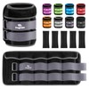 Adjustable Ankle Weights 1-20 LBS Pair with Removable Weight for