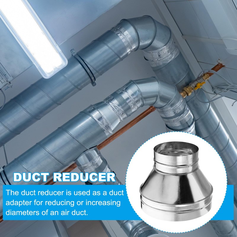 PATIKIL 10 Inch to 6 Inch Round Duct Reducer Increaser