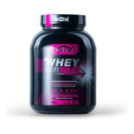 Protena Aislada WheyNer Isolate 1.36kg Sabor Fresa, 27g de proteina, MDN Sports, 45 porciones, SIN CARBOHIDRATOS y grasa.                             