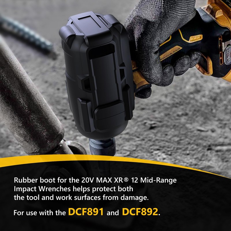 20V Max Cordless Impact Rubber Protective Boot PB891-92B(DCF891) 20V Max