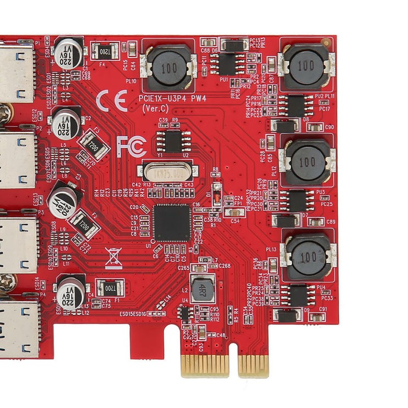 4 Ports 5Gbps USB 3.0 PCI Express Expansion Card for