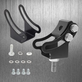 Mounting Base Bracket, LED Light Bar Slide Mount Bracket, Universal Adjustable Side Bracket for Most Straight or Curved Light Bars from 4 inch up to 52 inch 2Pcs