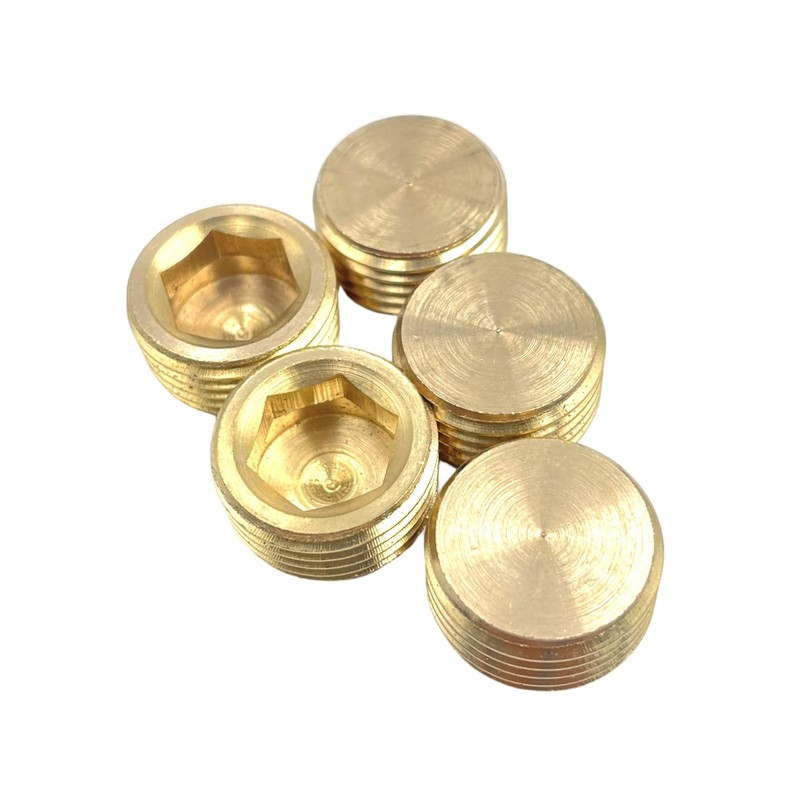 10pcs 1/2" NPT Male Brass Pipe Fitting Plug adapter Internal