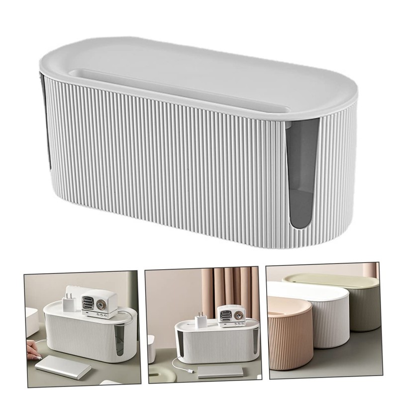 Mipcase 1pc Cable Organizer Box for Cords and Wires Simple