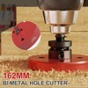 6-3/8 Inch M42 HSS Hole Saw - 162mm Bi-Metal Hole