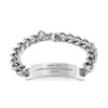 Motivational Speaker Mom Cuban Stainless Steel Bracelet, Mom Gifts from