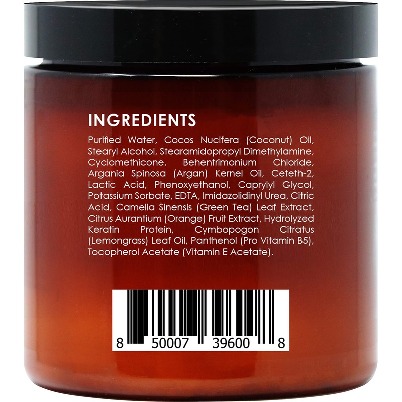 MAJESTIC PURE Argan Hair Mask with Keratin - Rejuvenating, Hydrating,