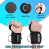 Weightlifting Wrist Wraps with D-Ring for Cable Machines, Lifting Straps