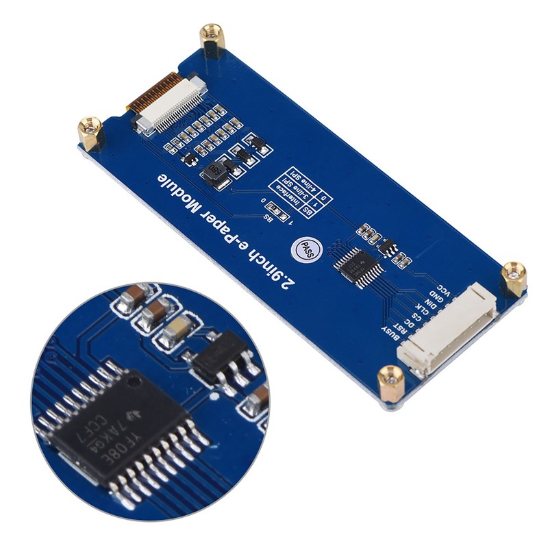 2.9 Inch 296 x 128 EInk EPaper Display Module Board