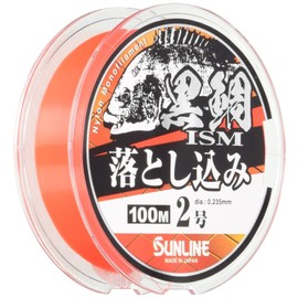 SUNLINE Nylon Line Black Sea Bream Ism Drop 328.4 ft (100 m) No. 2 Orange