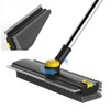 Scrub Brush with Long Handle, Floor Scrub Brush Squeegee Broom