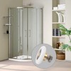 Cosswe 4pcs Shower Door Rollers, 19mm Sliding Shower Doors Wheels
