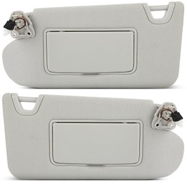 SCITOO Car Sun Visor Assbembly with Mirror Fit for 2013-2018 for Nissan for Altima Gray with Sunroof(Left Driver & Right Passenger Sides)