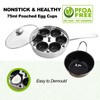6 Cups Egg Poacher, Stainless Steel Stovetop Poached Egg Cooker,