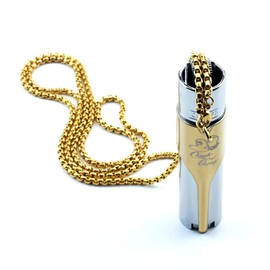 Kasher’s Cheech and Chong Metallic Lighter Necklace - Multipurpose Wearable Accessory with Metallic Lighter (Glossy Silver Lighter)